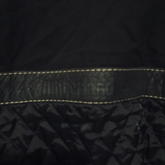 Men’s timberland black leather bomber jacket - Picture 7 of 8